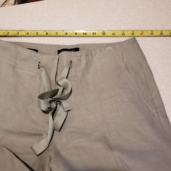 Talbots Signature Pants Womens Size 6 100% Linen Wide Leg Trousers - Picture 10 of 12